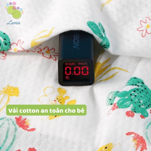 Body Cúc Giữa Dài Tay Hè Thu Mỏng Mát Cho Bé Nằm Điều Hoà 𝟎𝟏𝐁𝐃𝐃
