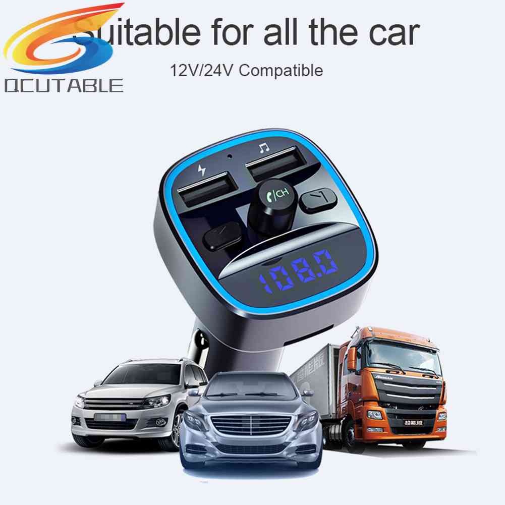 Tẩu Sạc Nhanh T25 Kết Nối Bluetooth 5.0 Kiêm Máy Nghe Nhạc MP3 FM