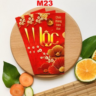 Combo 20 phong bao lì xì tết 2021, túi lì xì giấy couche dày đẹp đựng vừa tờ tiền 500k