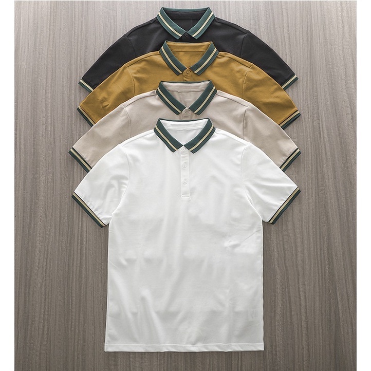 Áo Polo Nam đẹp FEEL GOOD basic - Áo thun nam có cổ trụ bẻ, vải cá sấu cotton cao cấp 4 màu đen trắng be cà phê giá rẻ | BigBuy360 - bigbuy360.vn