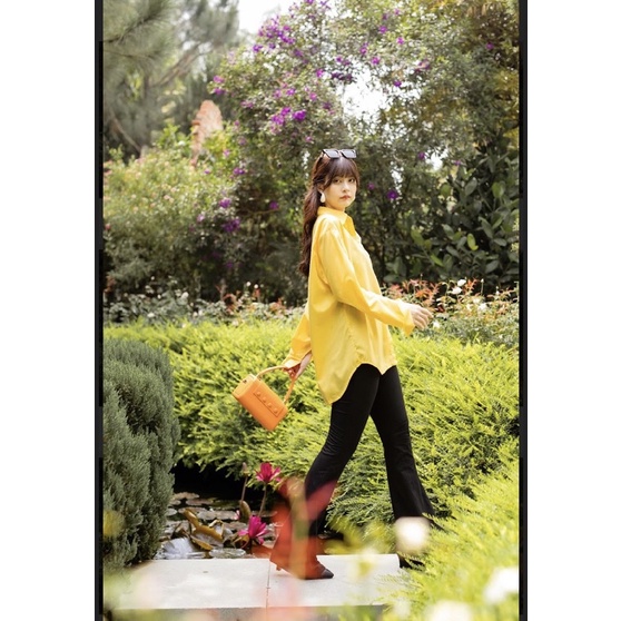 Áo sơ mi dài tay màu trendy, áo somi tay dài nữ bigsize 45-80kg | BigBuy360 - bigbuy360.vn