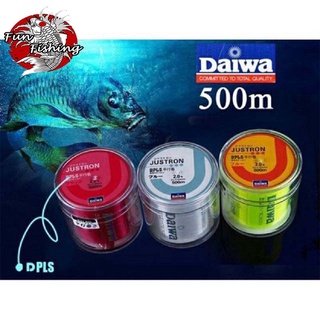 Cước câu cá dây câu cá daiwa 500m siêu bền justron dài 500m có đủ size đủ màu