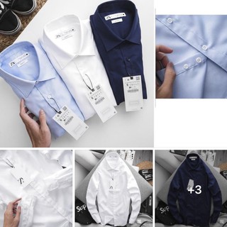 Áo Sơ Mi Nam Tay Dài ZARA 3 MÀU chất vải gân chéo cực đẹp hàng xuất xịn cao cấp chính hãng