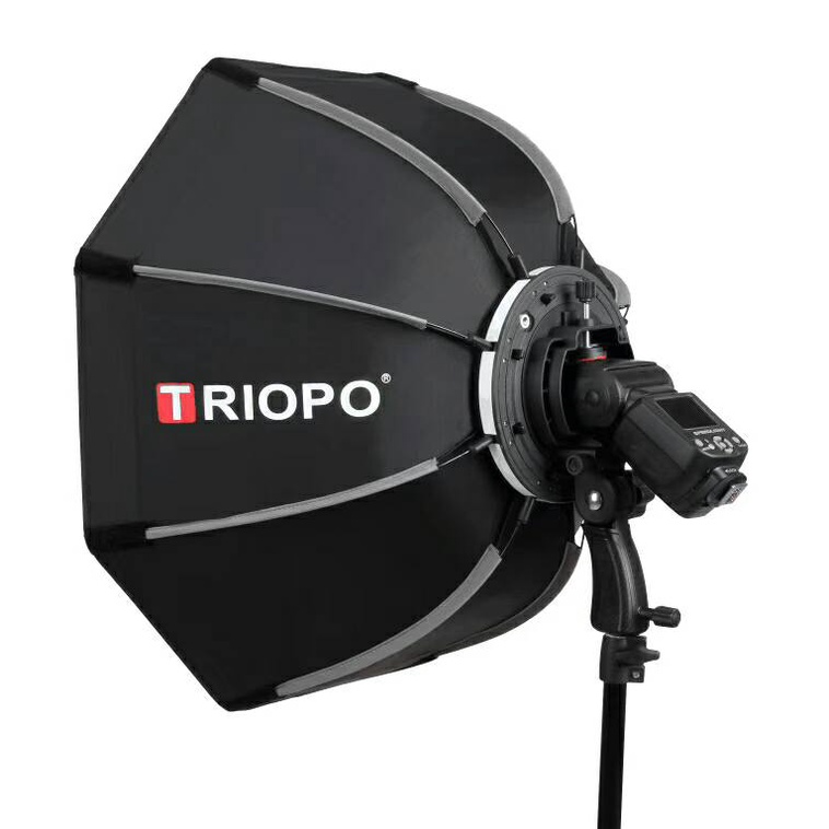 Softbox TRIOPO octagonal KS- 55cm /65cm / 90cm   - Thao tác nhanh , dành cho đèn speedlite