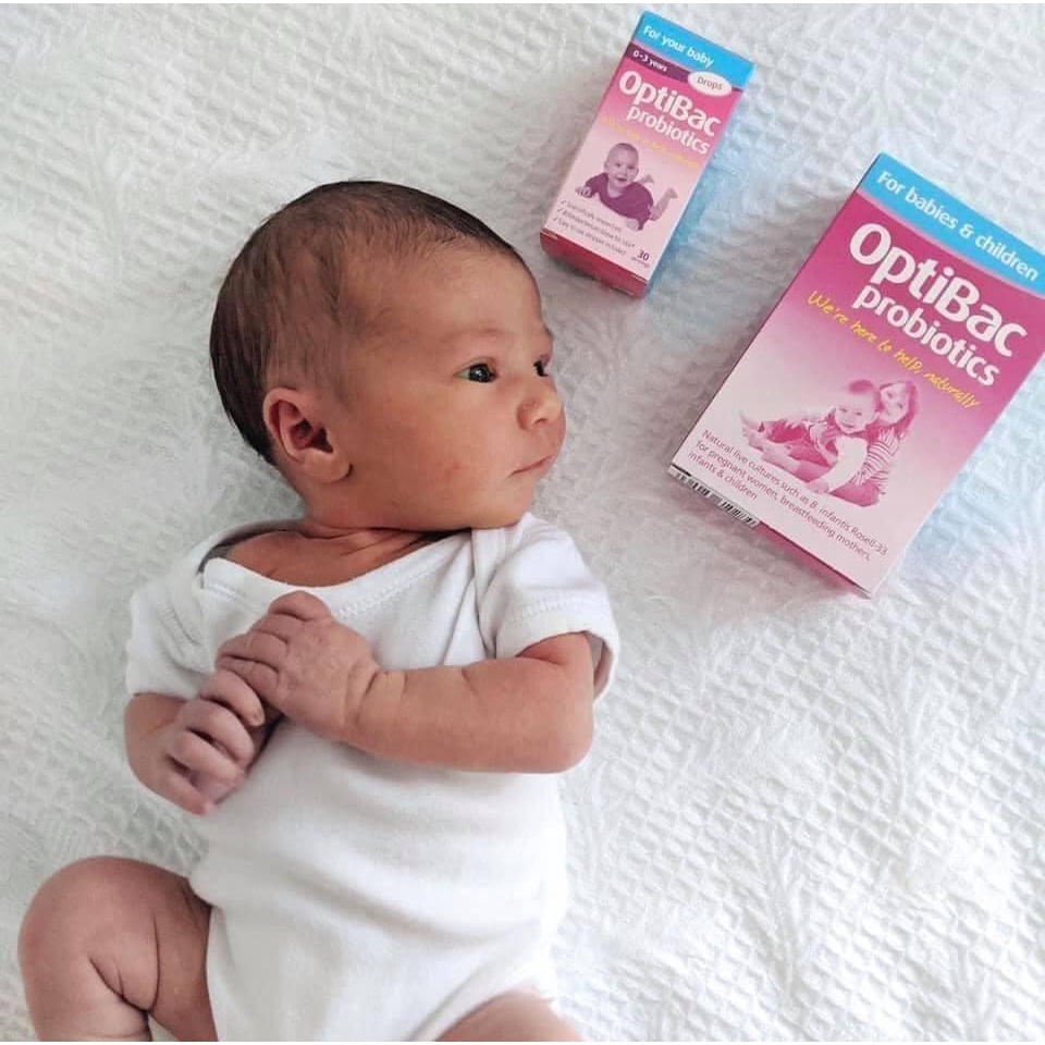 Men vi sinh Optibac hồng Probiotics For Baby &amp; Children Anh cho bé