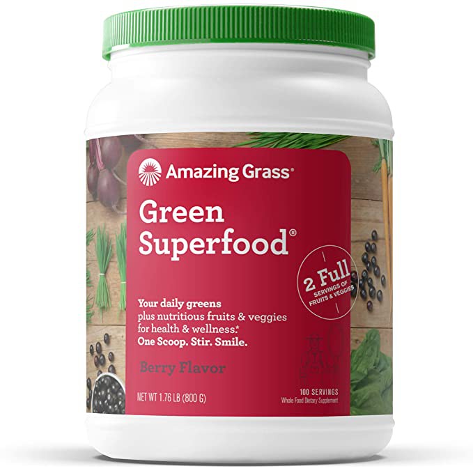 BỘT AMAZING GRASS SUPERFOOD BERRY FLAVOR 800G