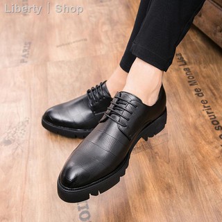 Giày Da Mềm Tăng Chiều Cao 8cm/10cm