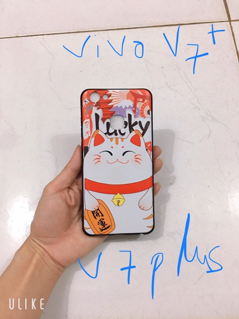 Ốp lưng Vivo V7Plus mèo thần tài