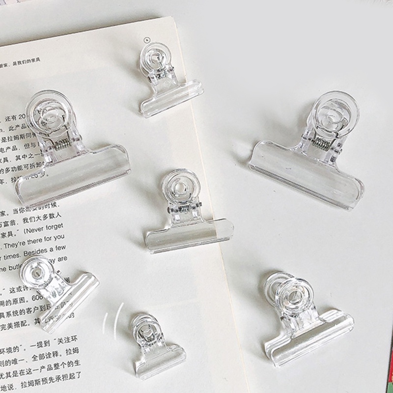 Kẹp nhựa PP trong suốt nhiều kích thước tiện dụng cho học sinh DIY
