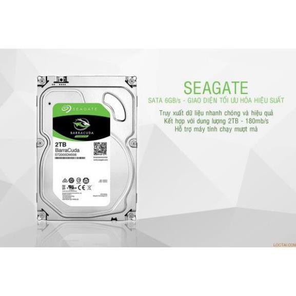 Ổ cứng gắn trong Seagate barraCuda 2TB 7200rpm SATA 3.5 | WebRaoVat - webraovat.net.vn