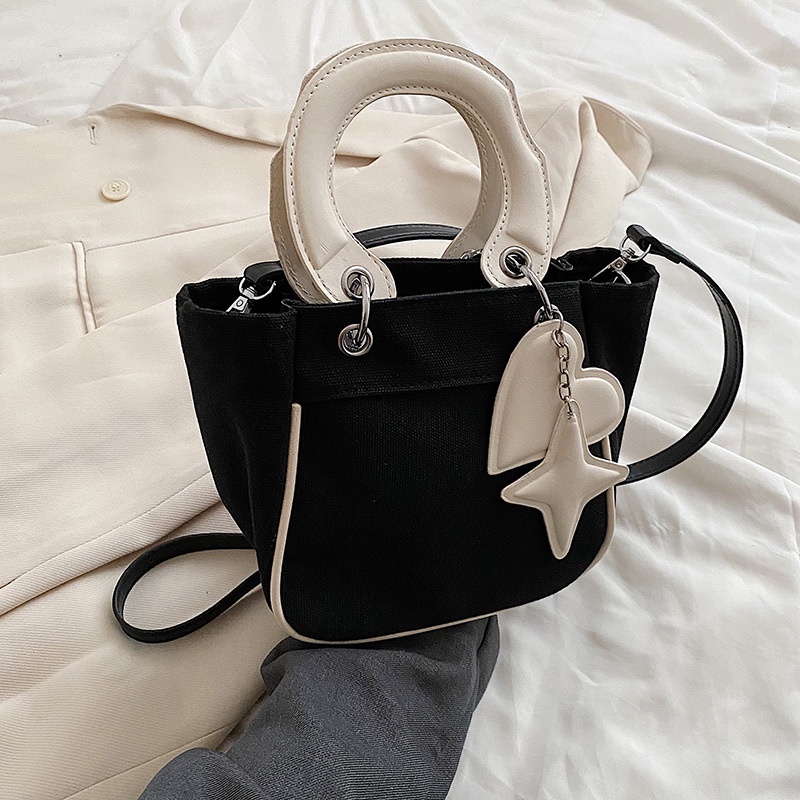 Túi Xách Bucket Vải Bạt Thời Trang Hè Hàng Mới Dành Cho Nữ 2022