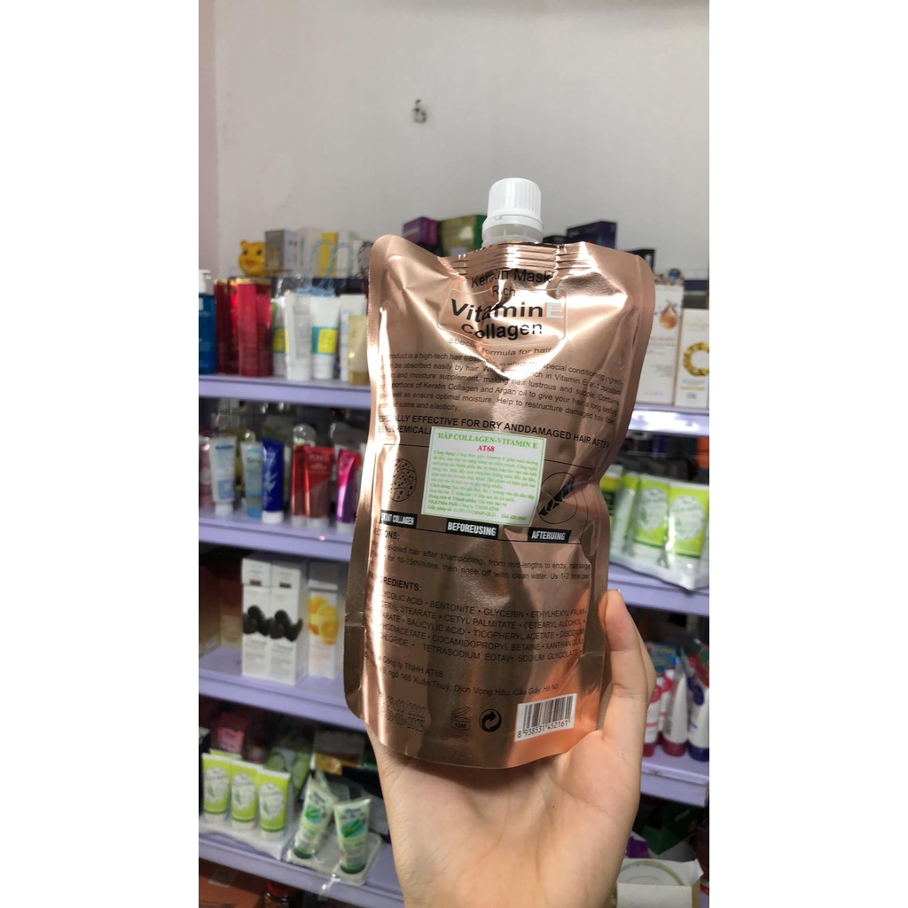 Hấp Collagen Vitamin E AT68 500ML Bestmypham