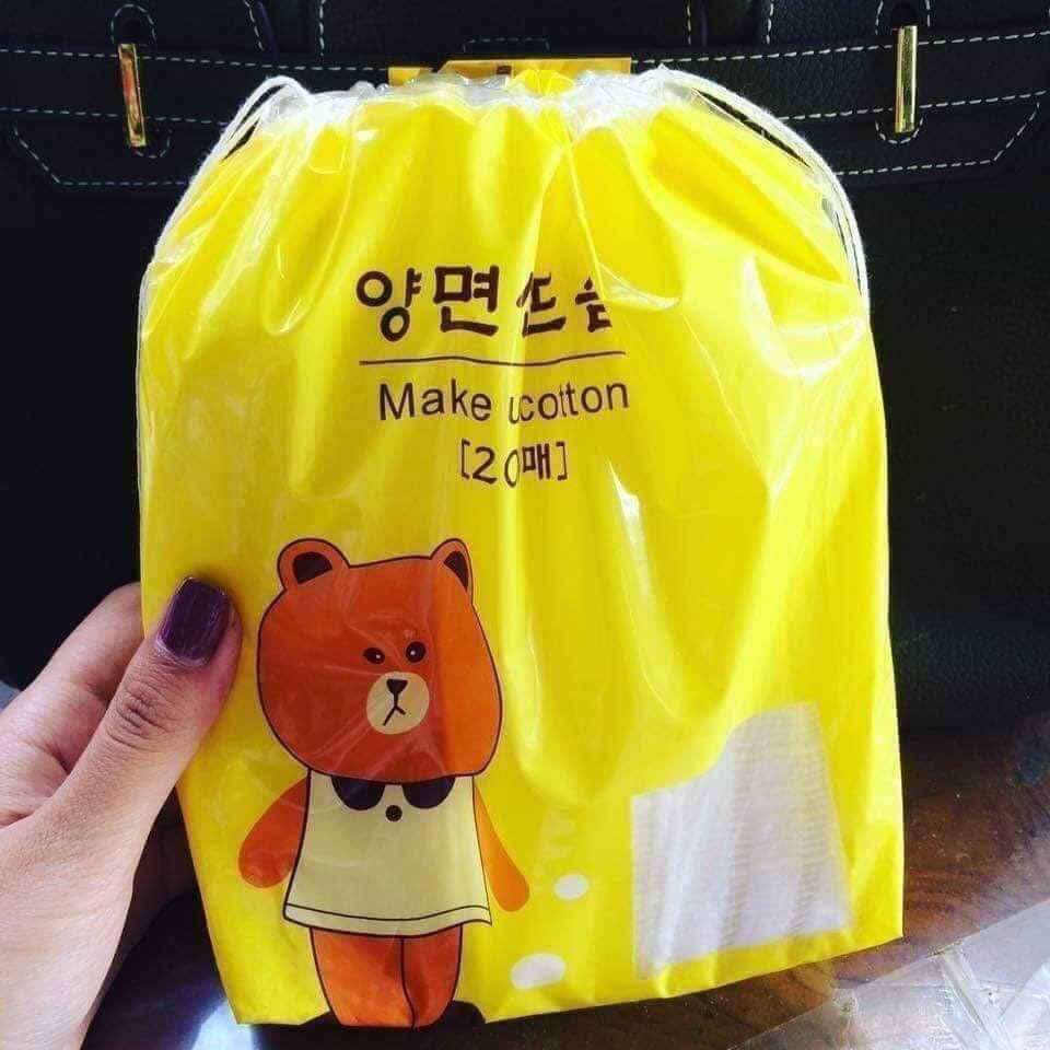 Bông Tẩy Trang Gấu Vịt Thỏ Hàn Quốc
