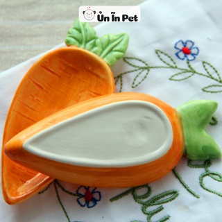 Chén ăn sứ CÀ RỐT DÀI cho hamster