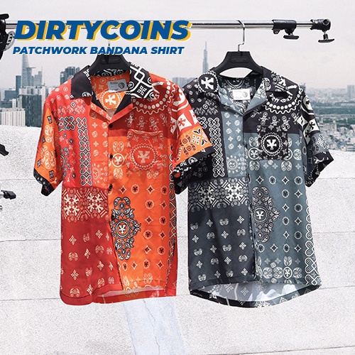 Áo sơ mi DirtyCoins Patchwork Bandana Shirt