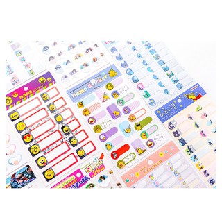 Washitape set NOTE màu