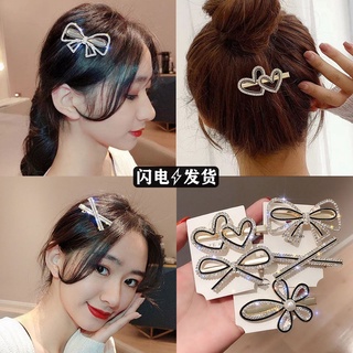 Kẹp tóc mỏ vịt đính đá ngọc trai xinh xắn