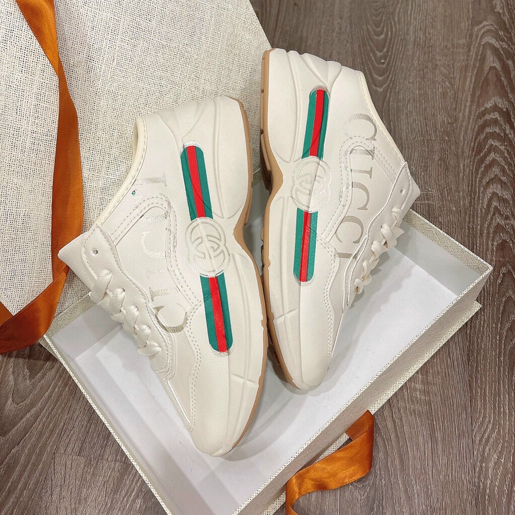 Sục bata thể thao nữ họa tiết chữ Gc 2 màu Siêu chất - Giày sục nữ cao cấp G208