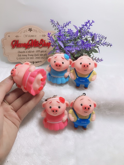 Móc khoá lợn nam nữ