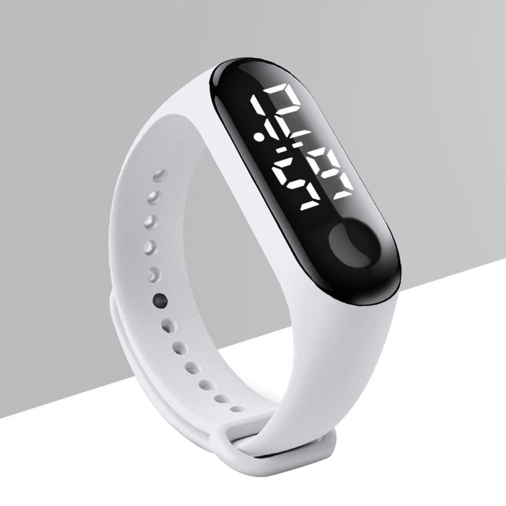 Đồng hồ đeo tay điện tử M3 có đèn LED màu trơn cho bé