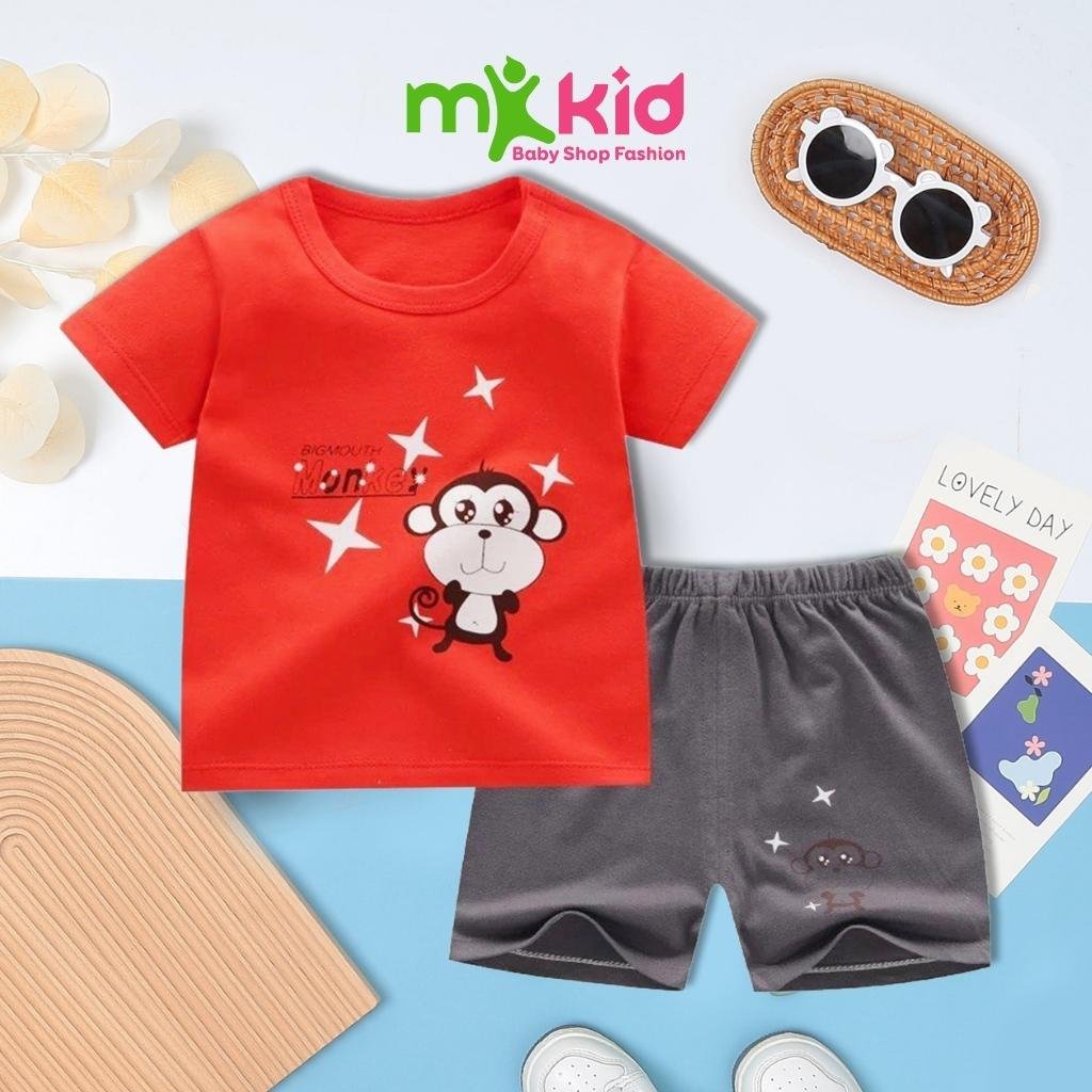 Bộ Cộc Tay cho Bé Trai Minky Mom Chất Thun Lạnh Cao Cấp  Đồ Bộ Cho Bé Mặc nhà , bộ quần áo trẻ em dễ thương mùa hè