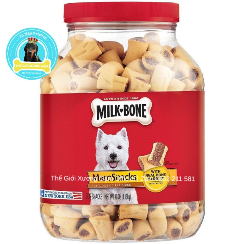 [TÚI 50G/100G] MILK BONE MACRO SNACK BÁNH QUY MILKBONE