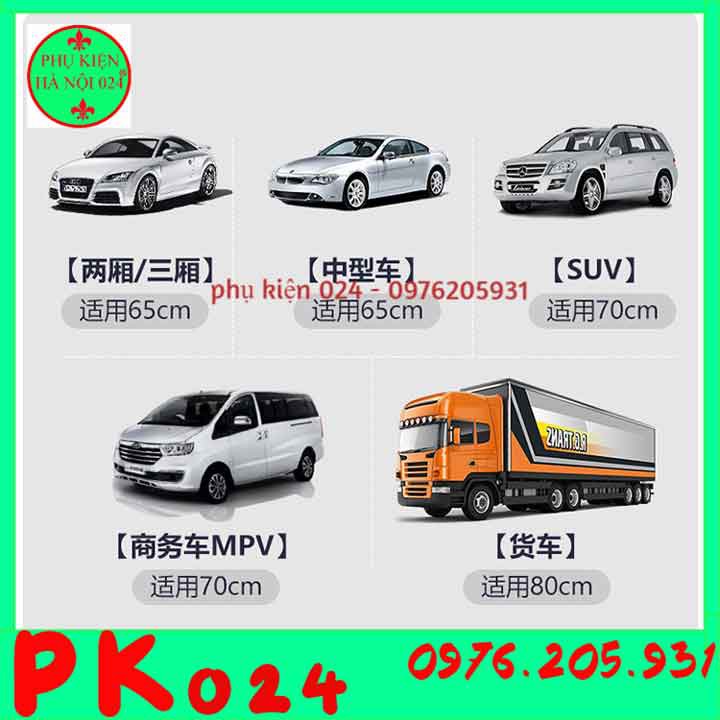 Rèm Che Nắng Kính Lái Xe Ô Tô Tự Động  Cách Nhiệt Chiều Rộng Từ 46-80cm Cho Mọi Loại Xe