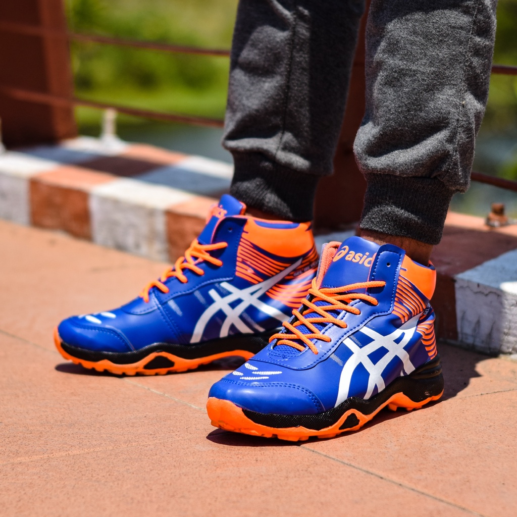 Giày thể thao bóng chuyền asics_kayano onitsuka tiger gel bầu trời màu cam cao cấp cho nam và nữ