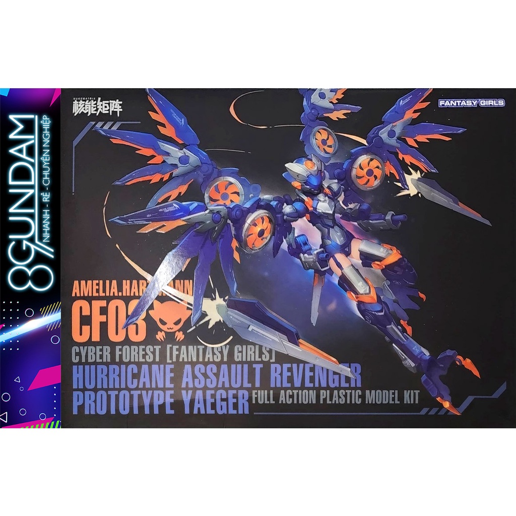 Mô Hình Lắp Ráp Cyber Forest Fantasy Girls HARPY CF-03 Amelia Hartmann [Hurricane Assault Revenger: Prototype Yaeger]