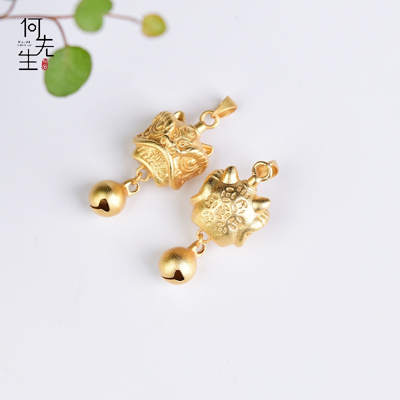 Mặt Dây Chuyền Hình Sư Tử Nhỏ Màu Trơn Làm Bằng Tay diy