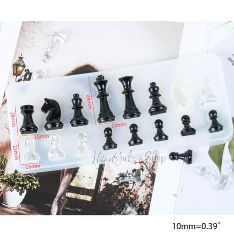 Khuôn Cờ Vua - Chess Mold - sử dụng trong sáng tạo nghệ thuật Resin , Jesmonite