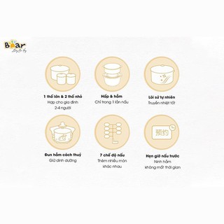 Nồi nấu chậm Bear SUBE002 1.6L