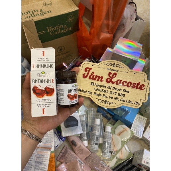 E đỏ nga hộp nhựa 270mg