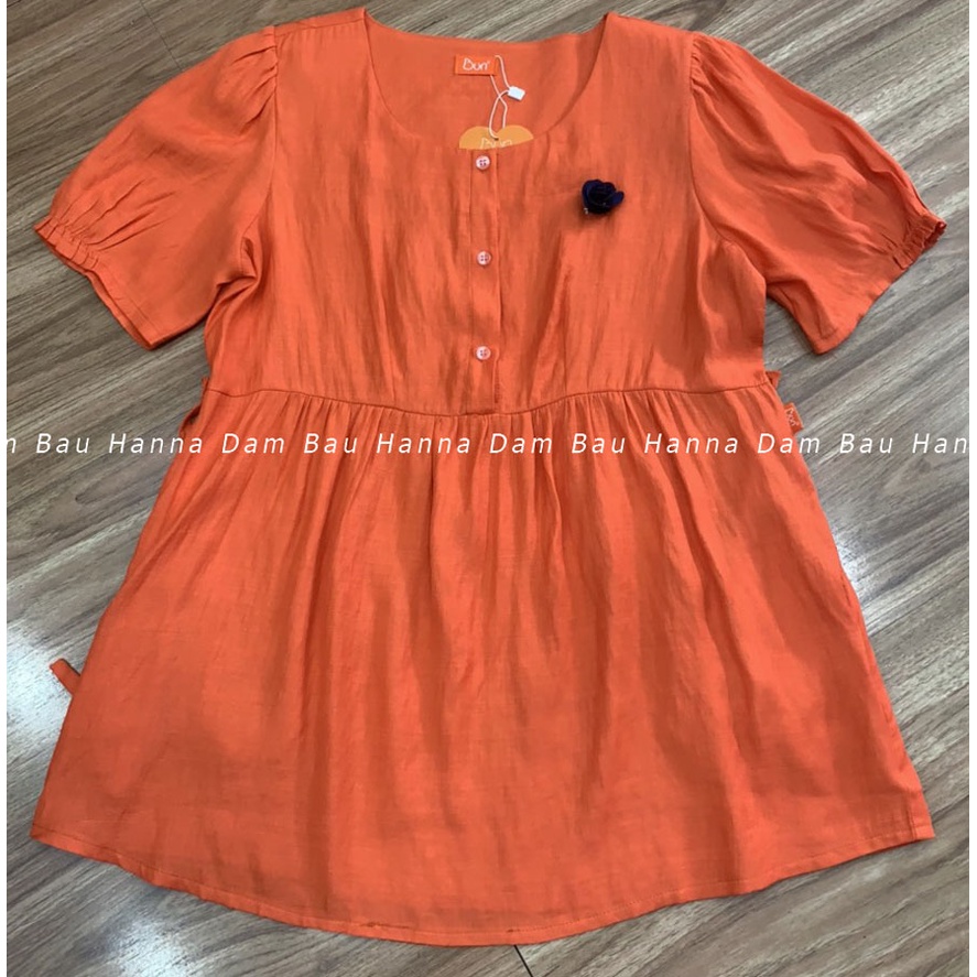 [SIZE 40-65KG] Áo bầu kiểu dễ thương hàng công sở vải cao cấp thoáng mát thấm mồ hôi có túi áo