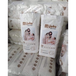Bịch 50 miếng bỉm/tã quần và dán Mijuku đủ size M, L, XL, XXL