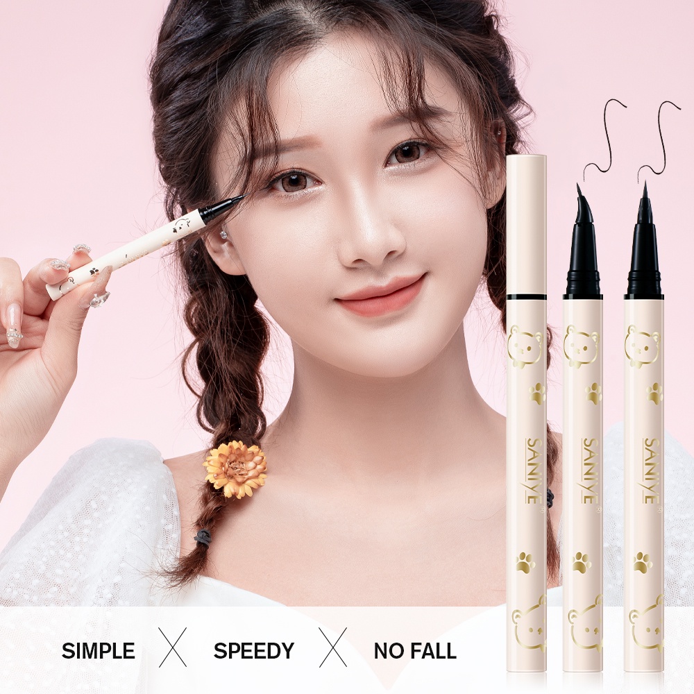 Bút kẻ mắt lỏng SANIYE M438 lâu trôi dạng lỏng nhanh khô cao cấp 2ML
