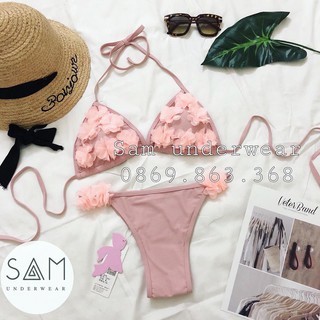 Đồ bơi bikini 2 mảnh đính hoa