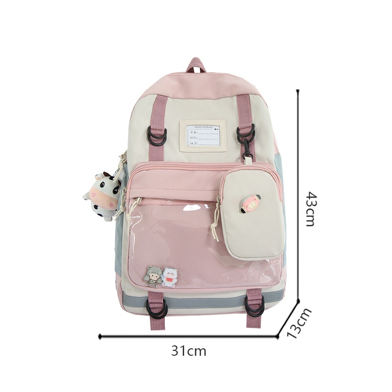 Balo đi học đi chơi thời trang nam nữ unisex phong cách ulzzang hàn quốc có bóp ngăn kéo 901