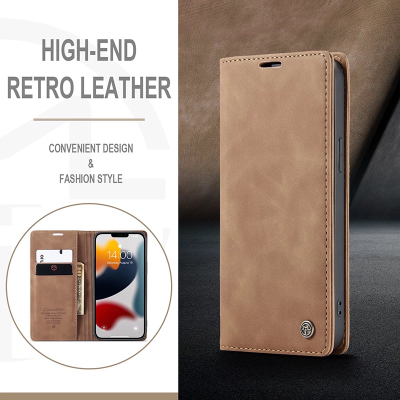 Ốp Điện Thoại Da Từ Tính Đế Lật Mềm Có Ngăn Đựng Thẻ Cho iPhone XS MAX XR X XS 8 7 6 6S Plus 8 7 6 6S 5S 5 SE2020