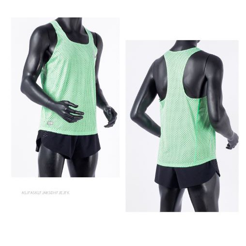 Áo chạy bộ dạng lưới vải mềm mịn,thoáng khí,nhanh khô