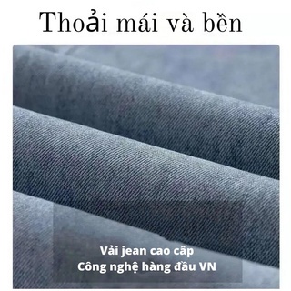 Quần jeans rách gối phong cách Hàn Quốc , ống đứng , form baggy không phai màu , hiphop V2 | BigBuy360 - bigbuy360.vn