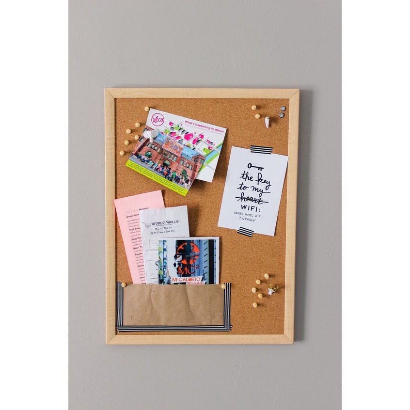Bảng ghim gỗ dán ghi chú, tranh ảnh, decor nhiều kích cỡ - Bảng gỗ đa năng để bàn