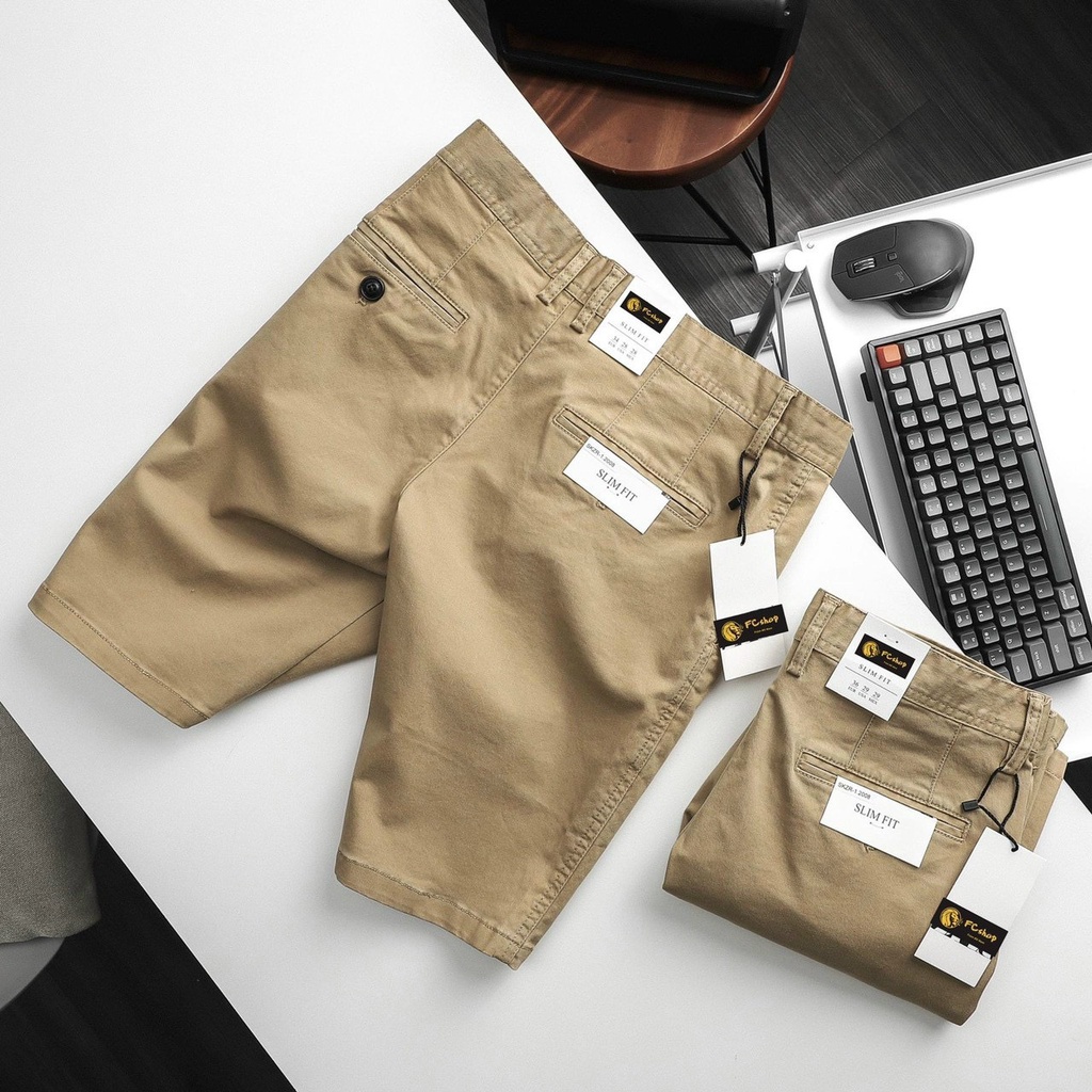 Quần Sọt Nam Kaki 🔵 𝐅𝐑𝐄𝐄 𝐒𝐇𝐈𝐏 🔵 Quần Short Kaki Nam Đẹp Co Giãn Thời Trang Hpfashion - QSKK02