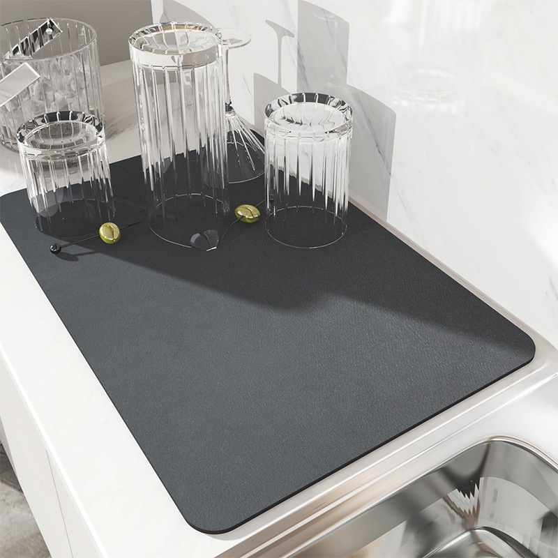 Tấm Lót Cốc Nước Cách Nhiệt Nhanh Khô Chống Trượt Bằng Silicone Dùng Cho Nhà Bếp