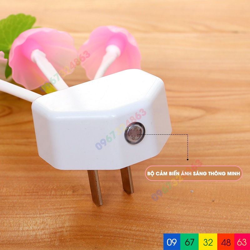 Đèn ngủ cảm ứng TỰ ĐỘNG hình nấm dễ thương trong phòng