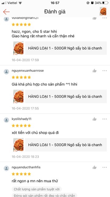 Bắp Rim Khô Bò Lá Chanh | BigBuy360 - bigbuy360.vn