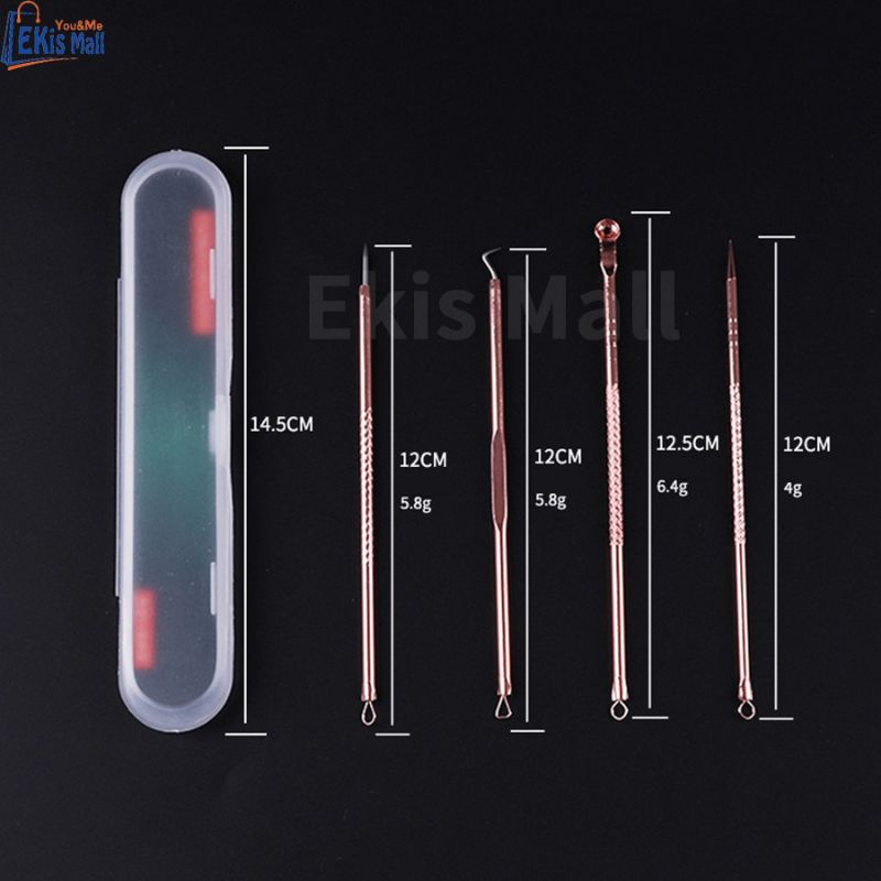 Bộ Dụng Cụ Nặn Mụn Và Lấy Ráy Tai 4 món