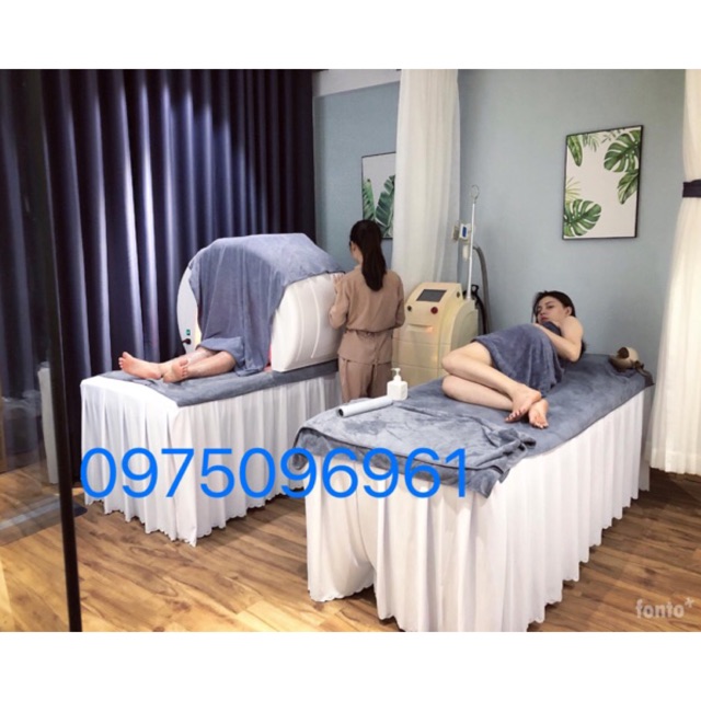 Ga/Drap thun lạnh trải giường spa, phun săm, nối mi...