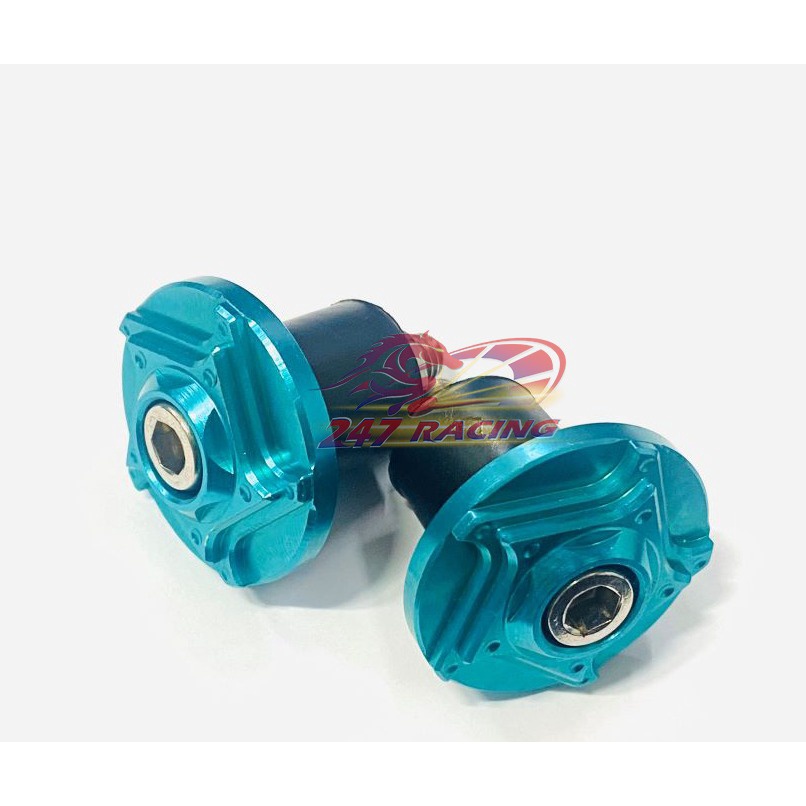 Gù tay lái Titan Xanh Lục GR5 gắn tay lái xe máy Sirius,Exciter,Wave,Dream...nhôm CNC lên màu