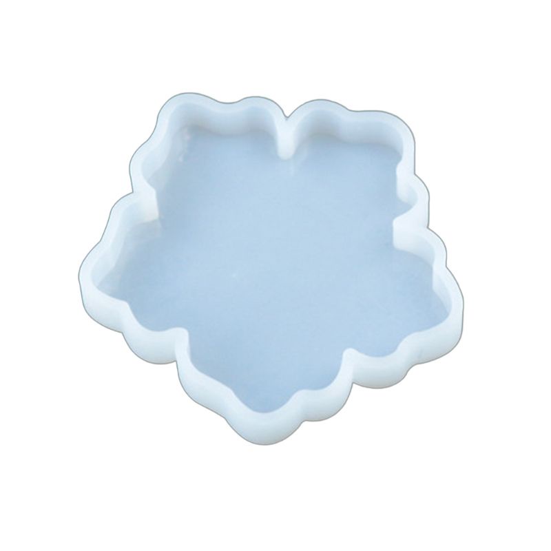 Khuôn Silicone Làm Đế Lót Ly Hình Bông Hoa Bằng Nhựa Epoxy Độc Đáo DIY